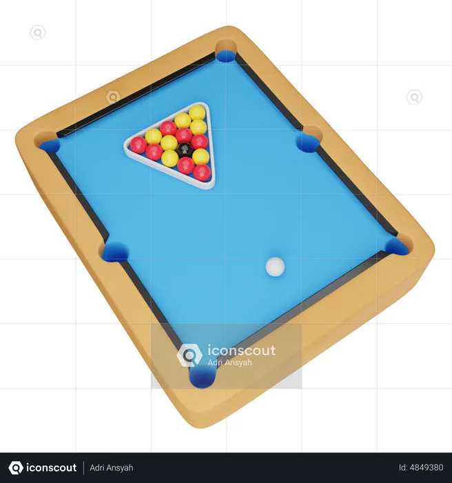 Billiard Pool  3D Icon