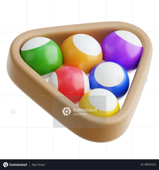 Billiards  3D Icon