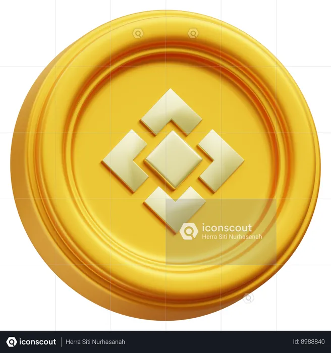 Binance  3D Icon