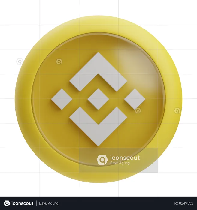 Binance  3D Icon