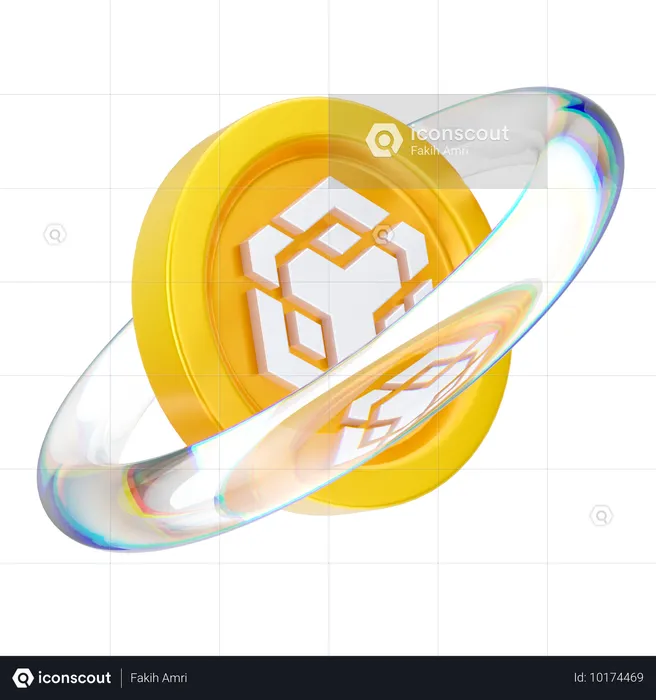 Binance blockchain  3D Icon