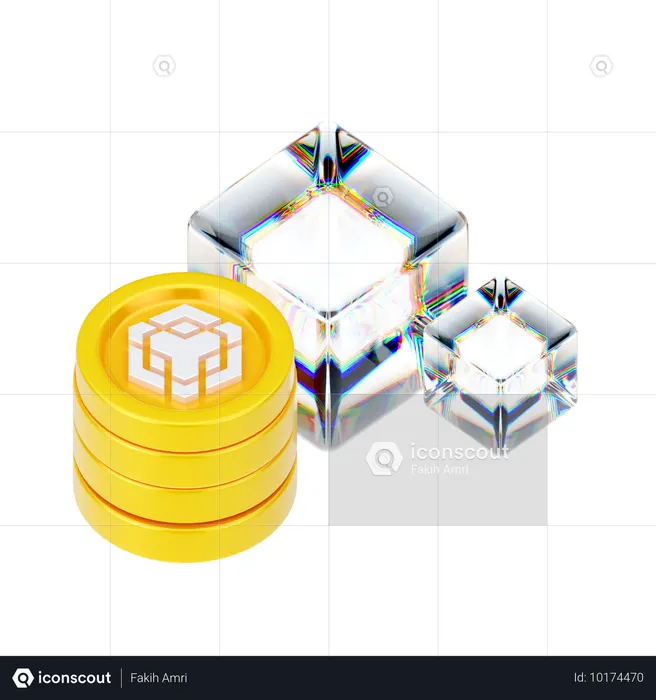 Binance Blockchain  3D Icon