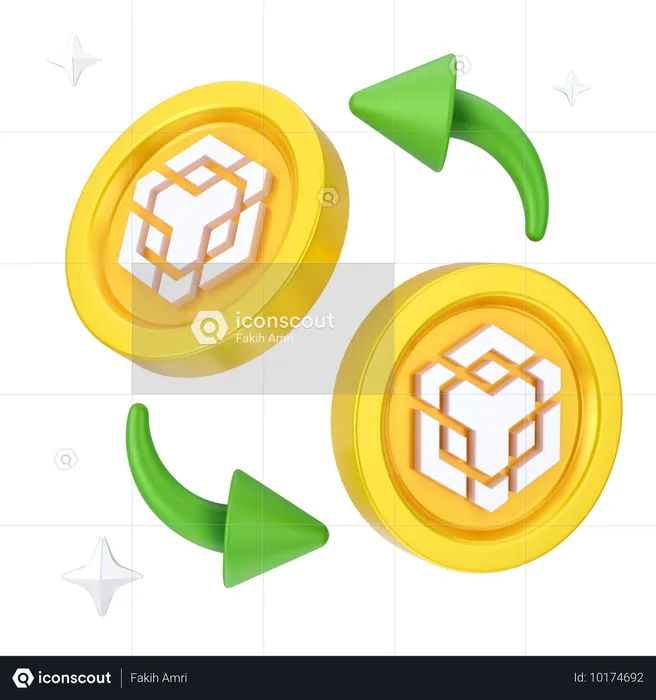 Binance-Börse  3D Icon