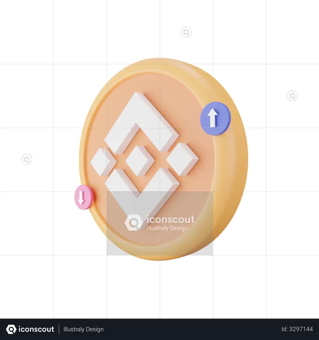 Binance Coin  3D Icon