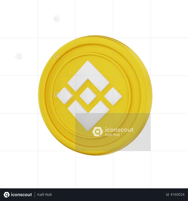 Binance Coin  3D Illustration