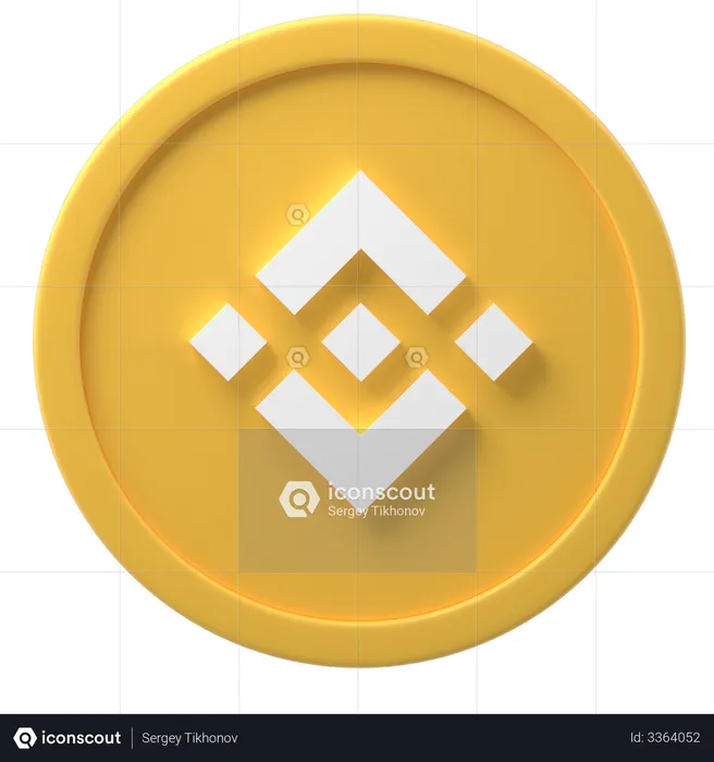 Binance Coin  3D Illustration