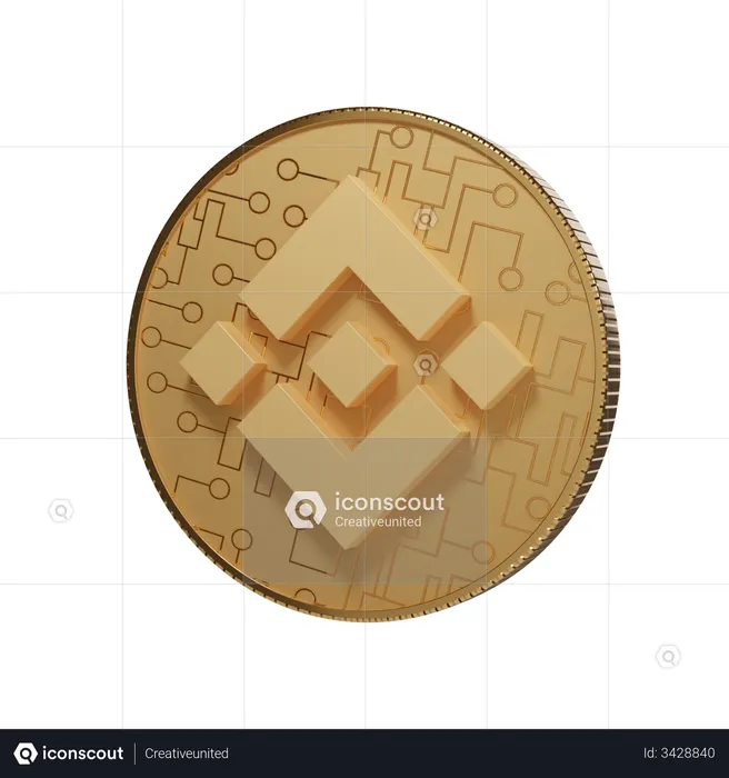 Binance Coin  3D Illustration