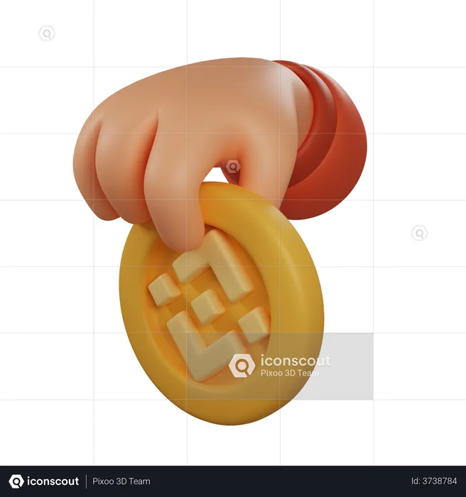 Binance Coin  3D Illustration