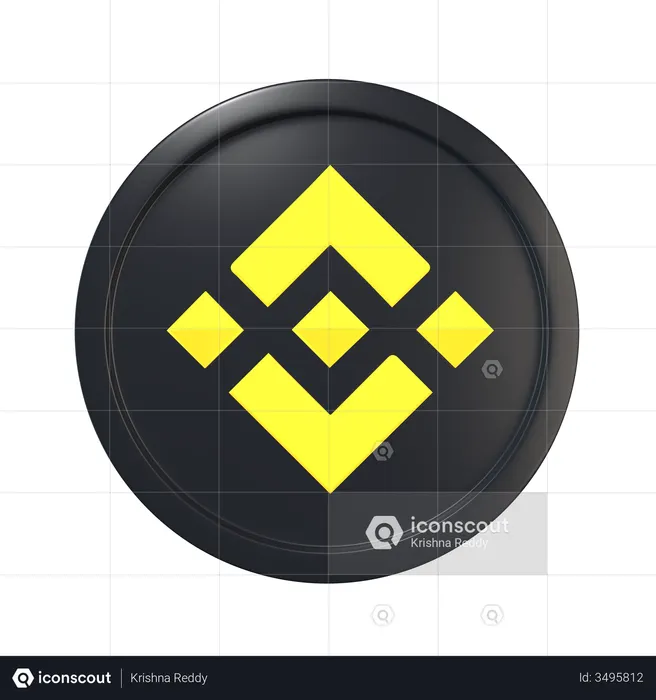 Moneda binance  3D Icon