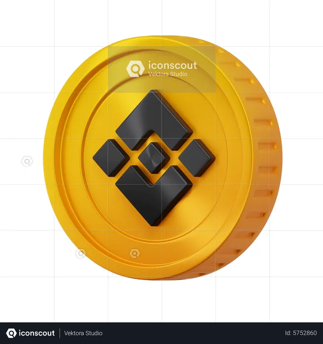 Binance Coin  3D Icon