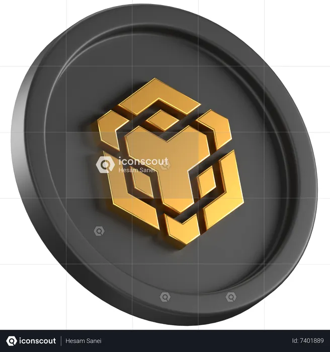 Binance Coin  3D Icon