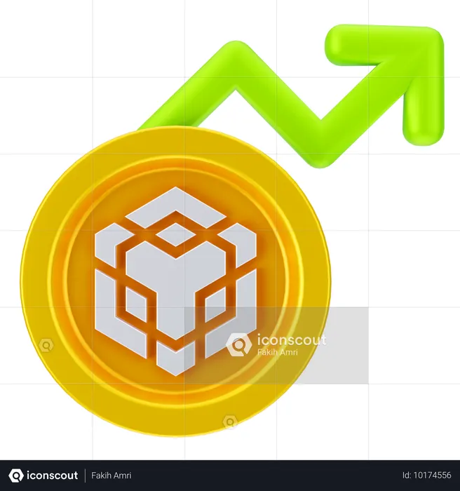 Crescimento da binance  3D Icon