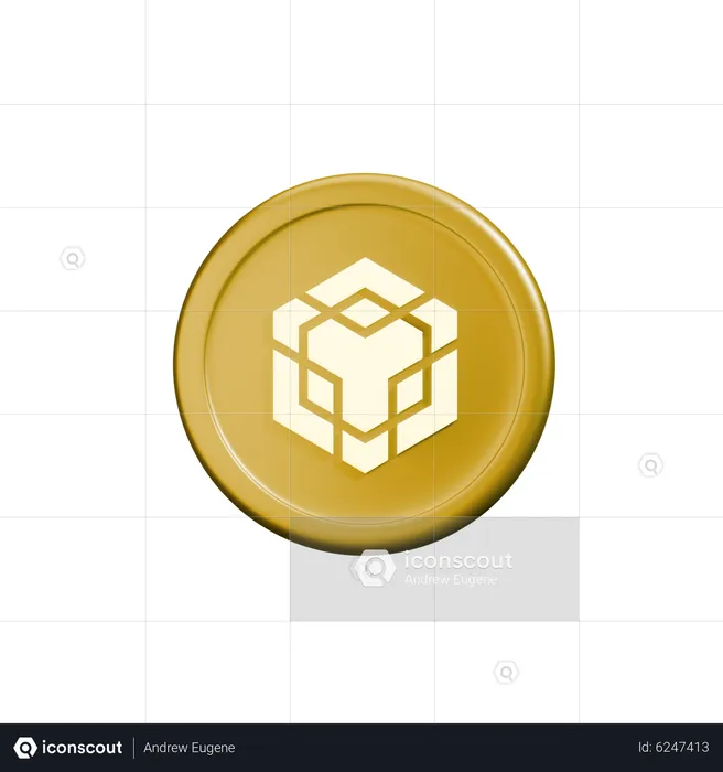 Moeda criptográfica Binance  3D Icon