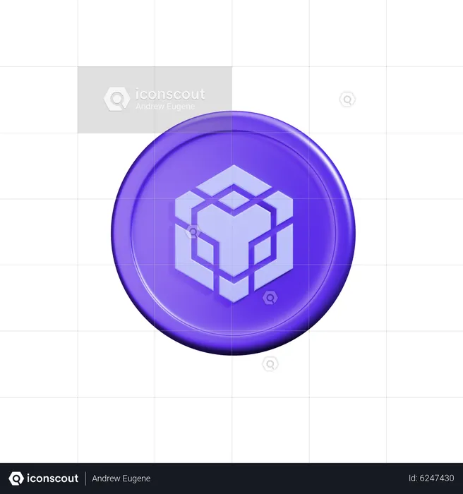 Binance crypto coin  3D Icon