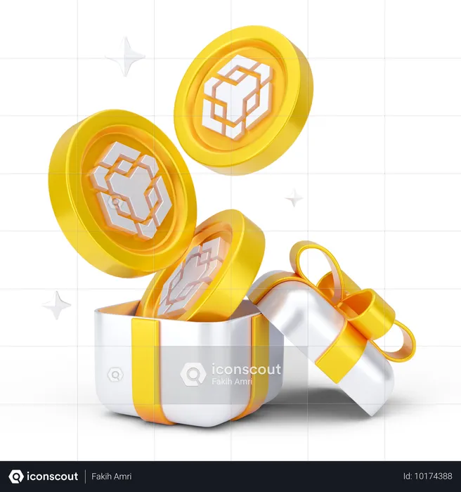 Binance Gift  3D Icon