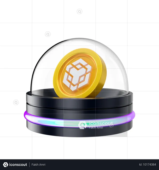 Holograma binance  3D Icon