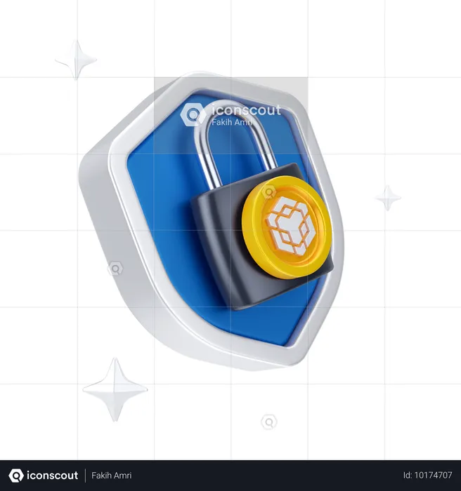 Binance Lock  3D Icon