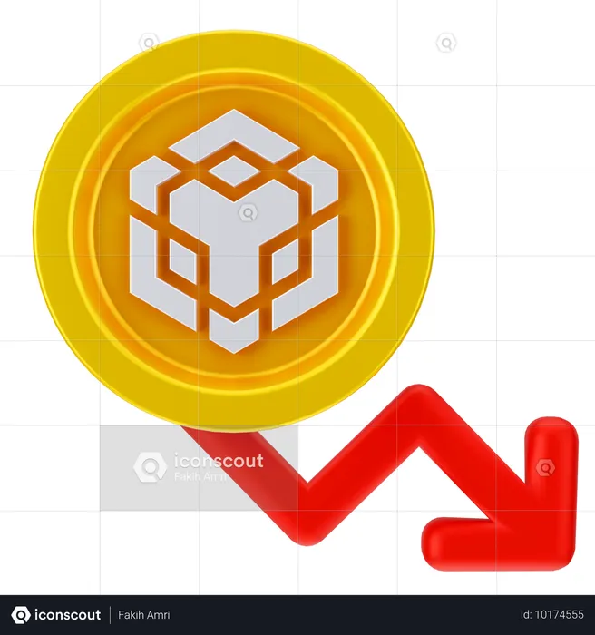 Binance Loss  3D Icon