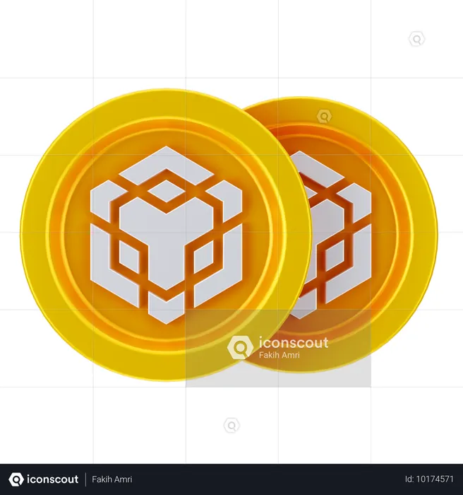 Binance-Münzen  3D Icon