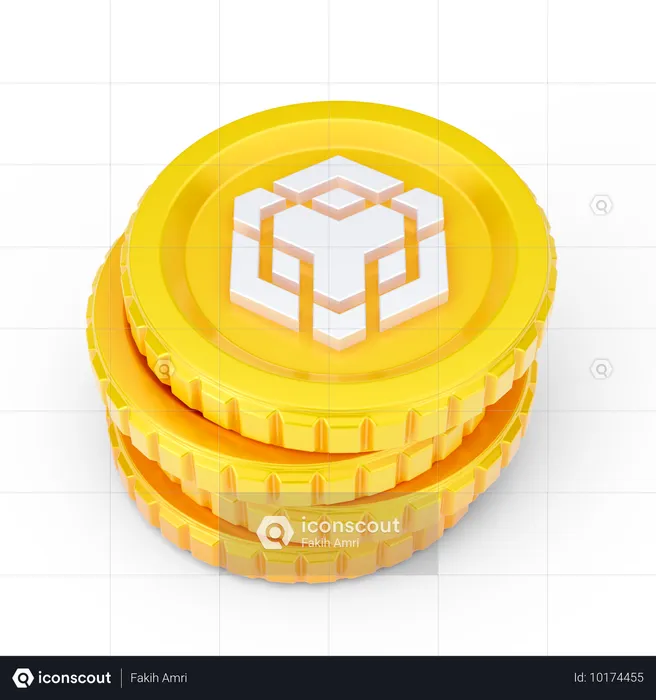 Binance-Münzen  3D Icon