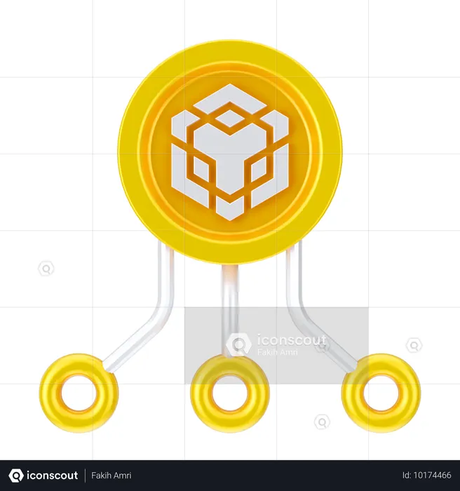 Rede binance  3D Icon