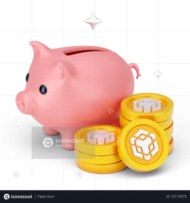 Binance Savings  3D Icon