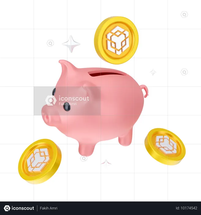 Binance Savings  3D Icon