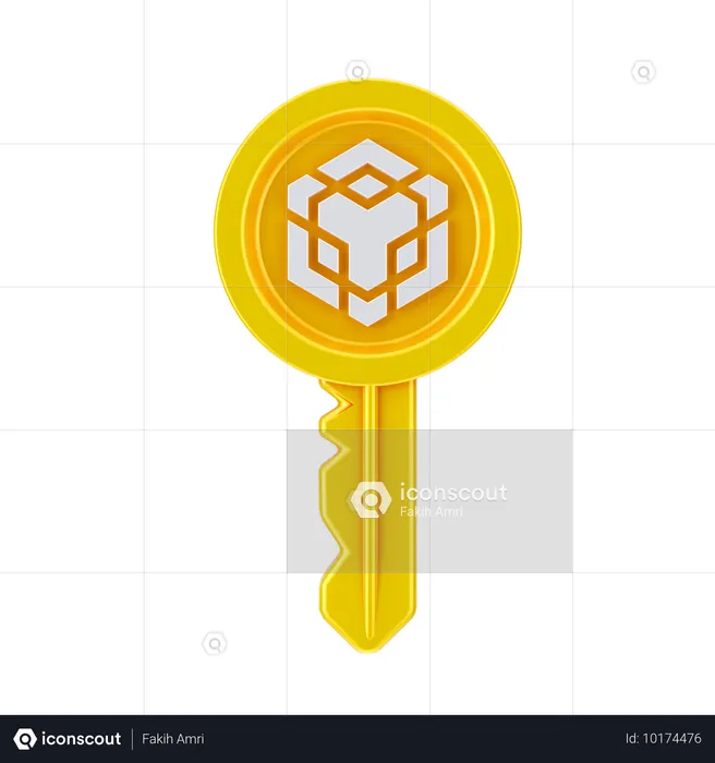 Binance-Schlüssel  3D Icon