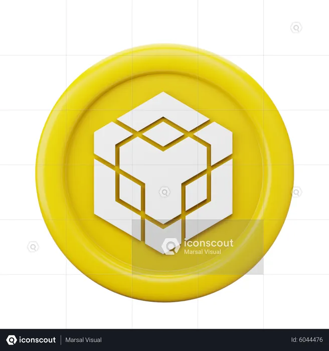 Binance Smart Chain Bnb Coin  3D Icon