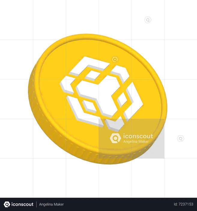 Binance Smart Chain Coin  3D Icon