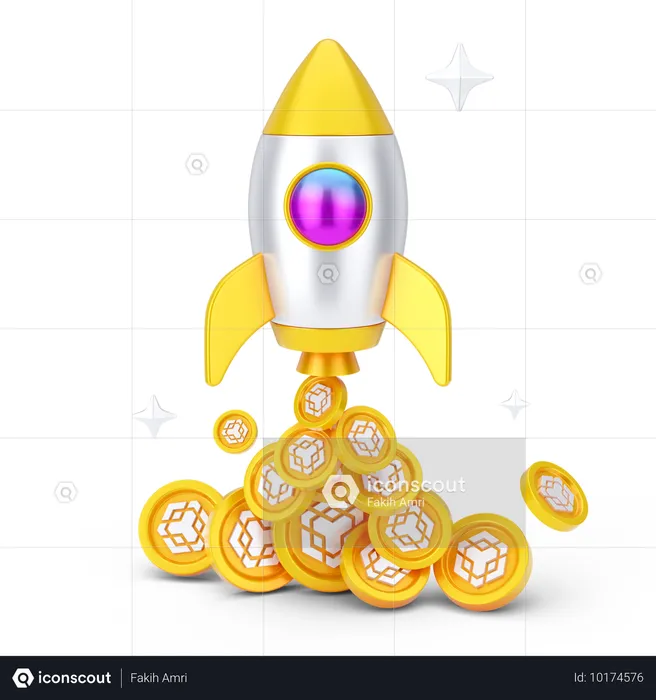 Binance-Startup  3D Icon