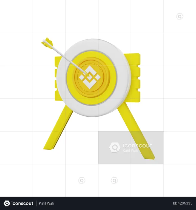 Binance Target  3D Illustration