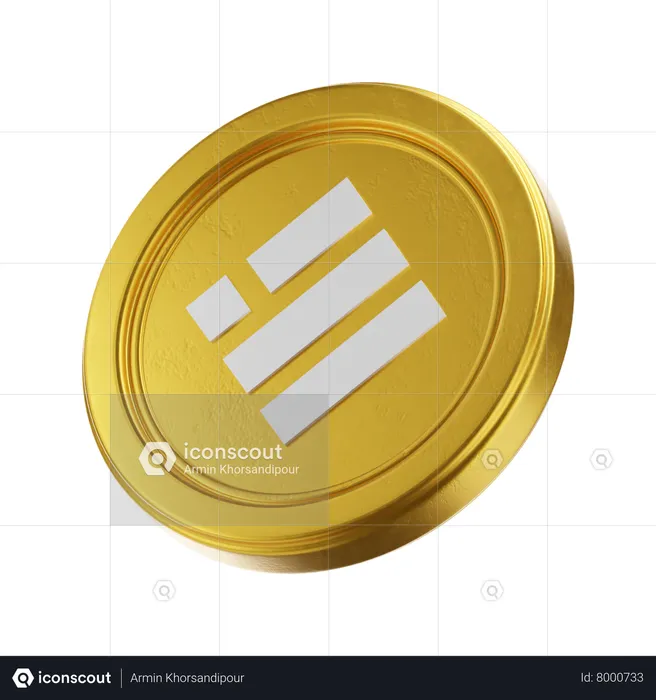 Binance Usd  3D Icon