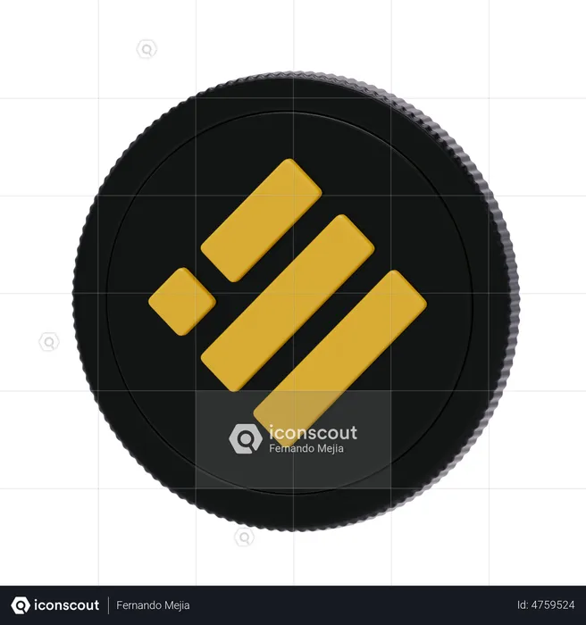 Binance USD  3D Icon