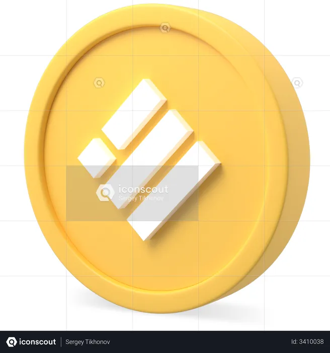 Binance Usd  3D Illustration