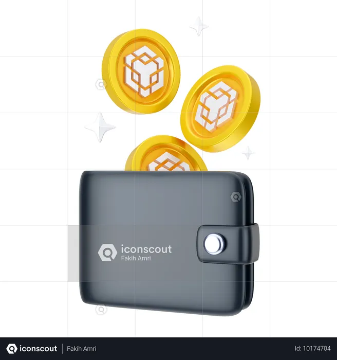 Binance-Geldbörse  3D Icon