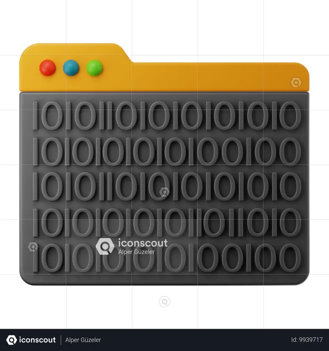 Binary Code  3D Icon