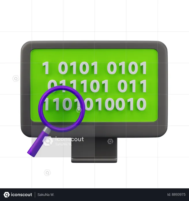 Binary Code  3D Icon