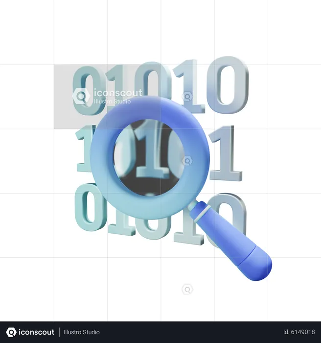 Binary Code  3D Icon