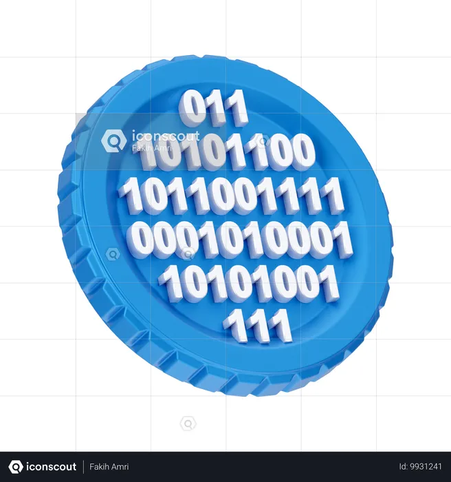 Binary code  3D Icon