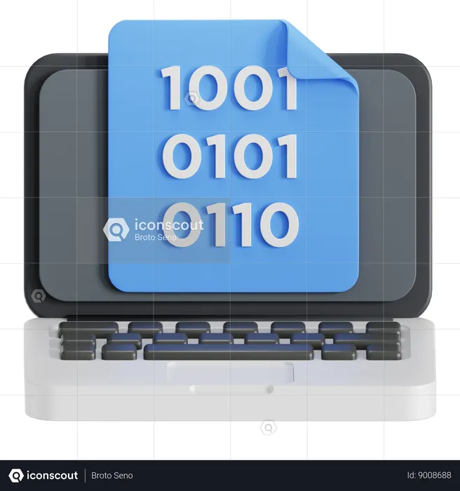 Binary code  3D Icon
