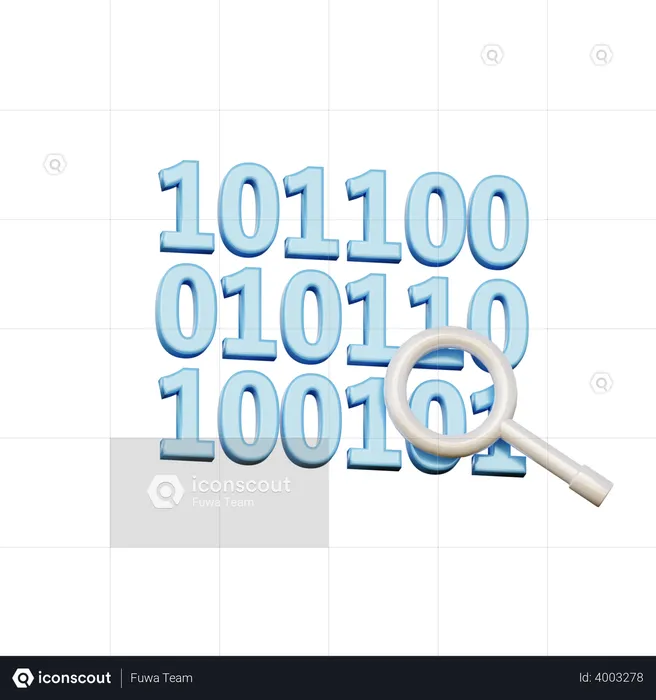 Binary Code  3D Illustration