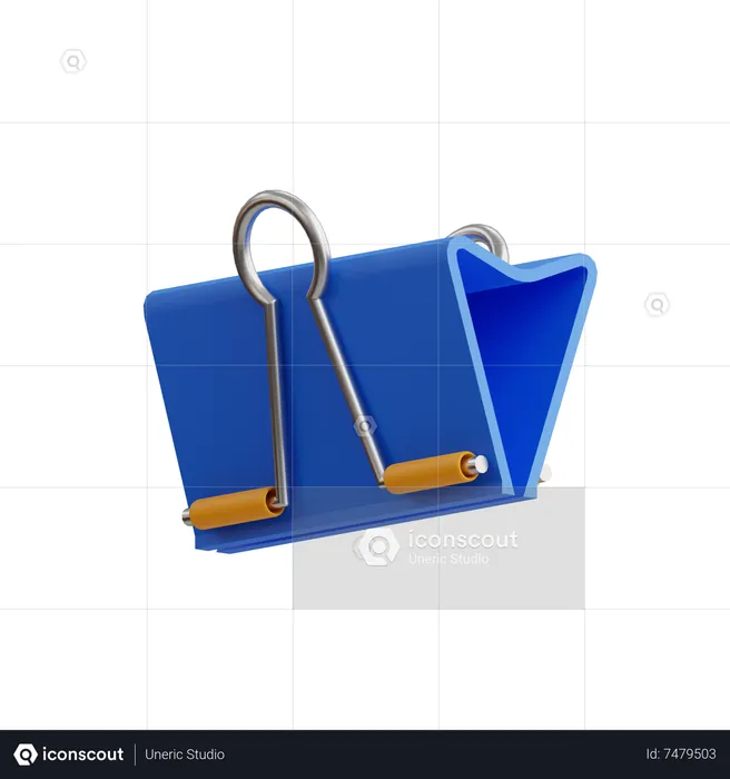 Binder Clip  3D Icon