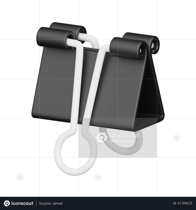 Binder clip  3D Icon