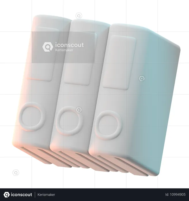 Binder File  3D Icon