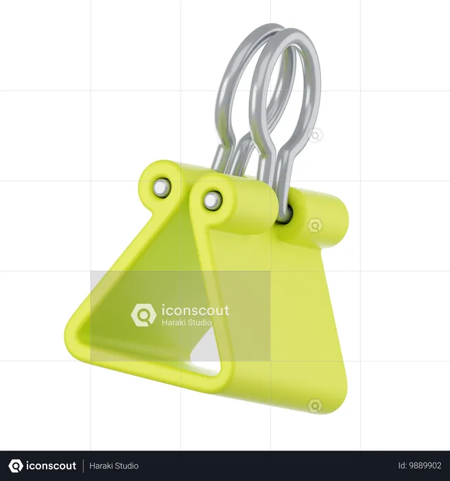 Binder Paper Clip  3D Icon