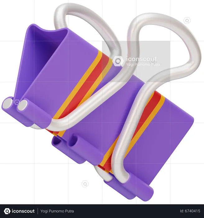 Binderclip  3D Icon
