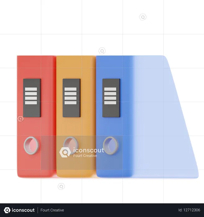 Binders  3D Icon