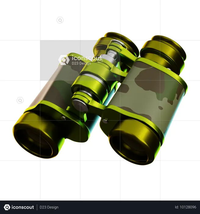 Binocular  3D Icon