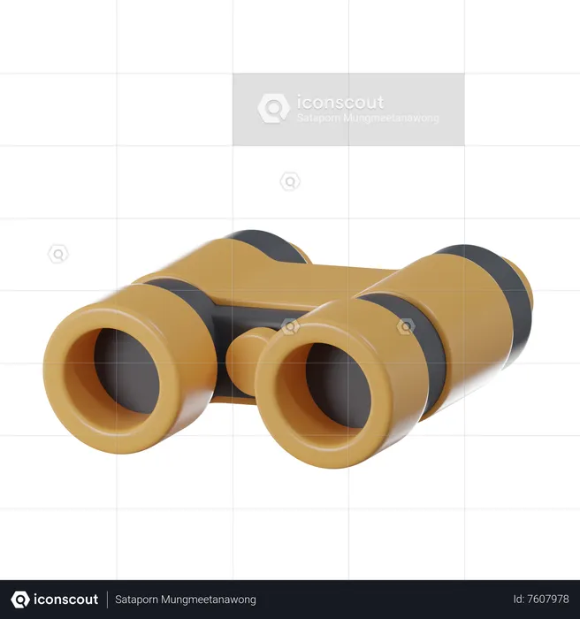 Binocular  3D Icon